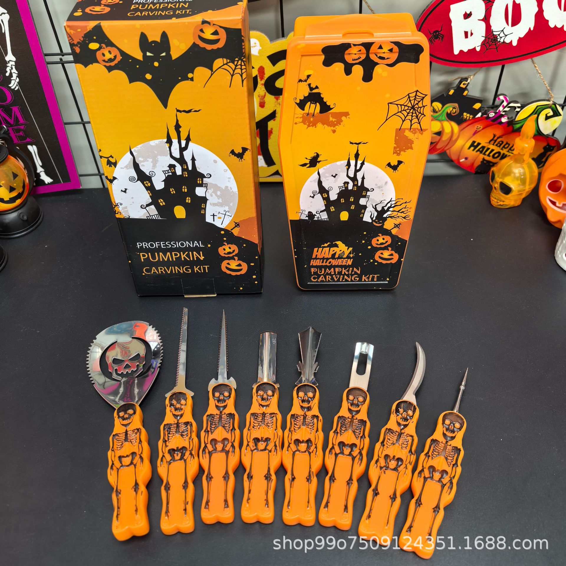 150 sets of pumpkin carving tools, Halloween tools, pumpkin carving knife sets 2025-1 are in stock full figure
