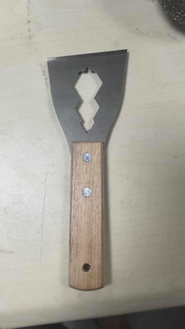 Wooden handle shovel, scraper, cleaning knife, stainless steel cement shovel, dust scraping knife, shovel tools, decoration shovel factory direct sales undefined