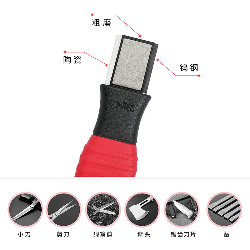 DMD Exclusive Cross-border outdoor knife sharpener Diamond whetstone Small knife sharpener Fishhook file Mini Double-sided knife sharpener details Picture
