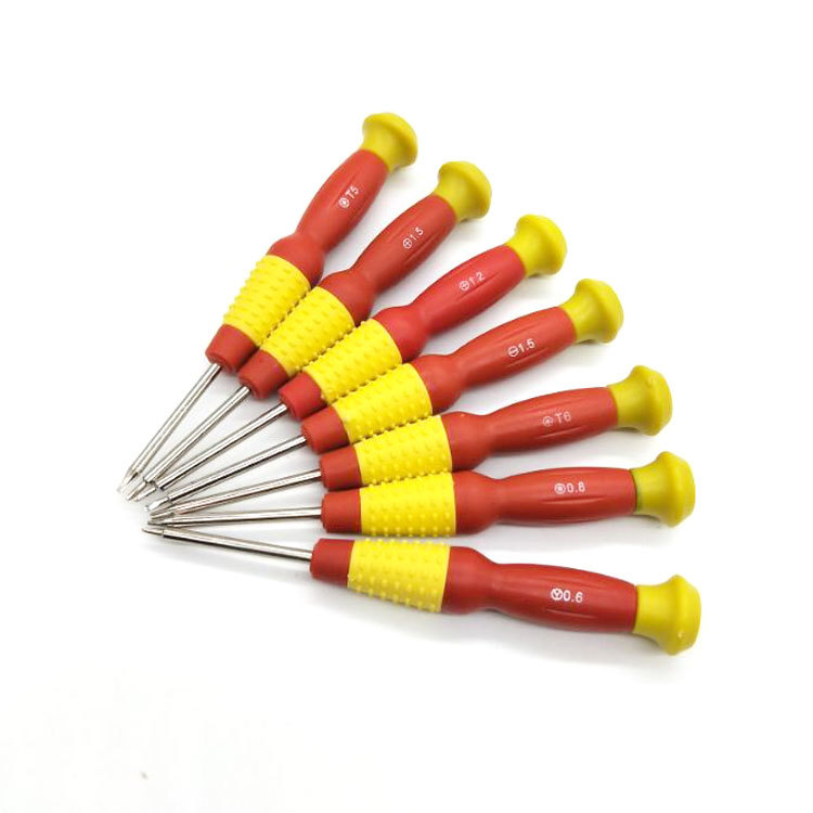 Gourd screwdriver, five-pointed star 0.8,T6,T5,T4,T3 cross straight 0.6Y type screwdriver full figure