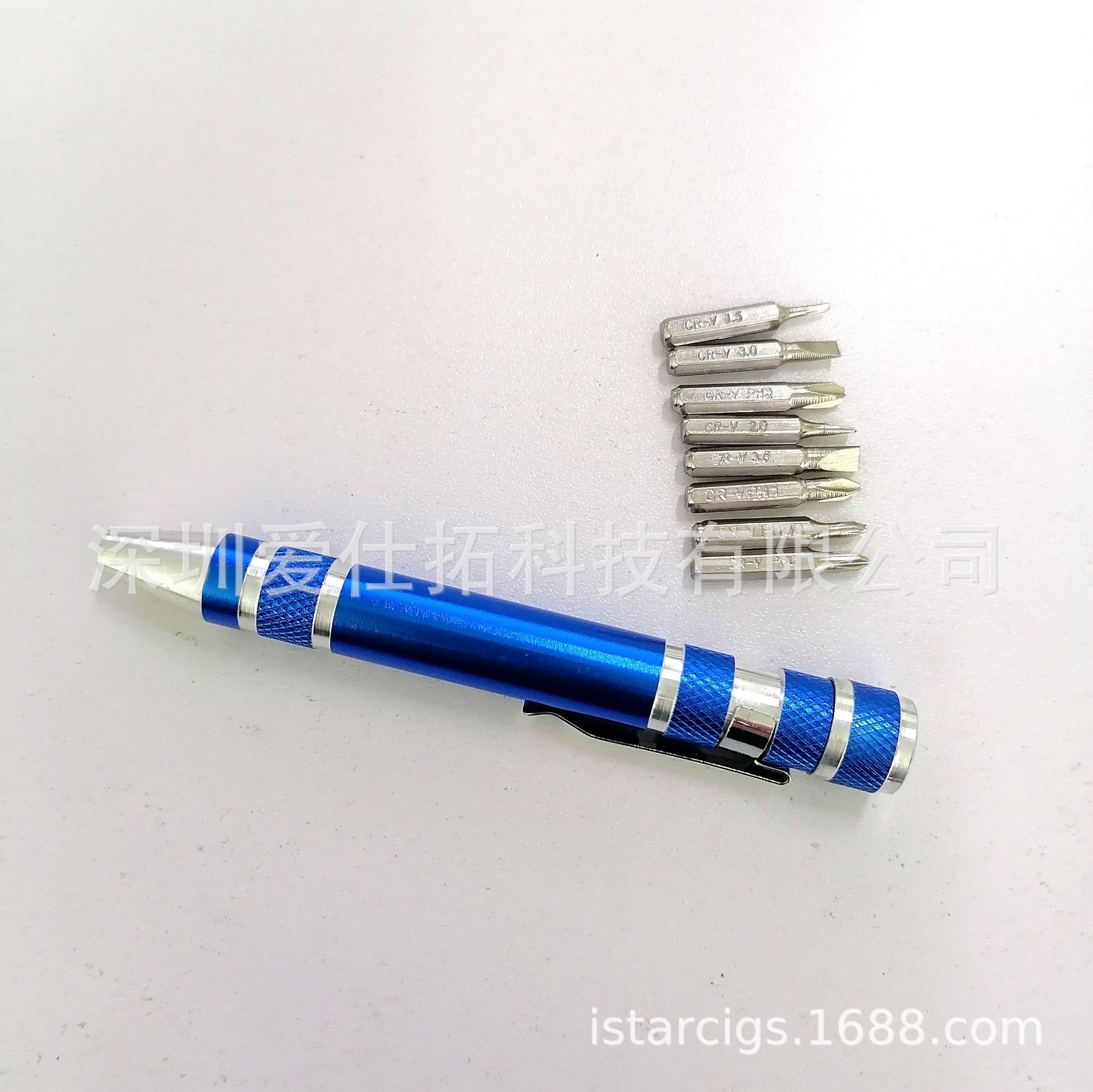 Eight-in-one screwdriver, multi-functional aluminum alloy metal tool pen, portable tool set, screwdriver bit Application Scenario