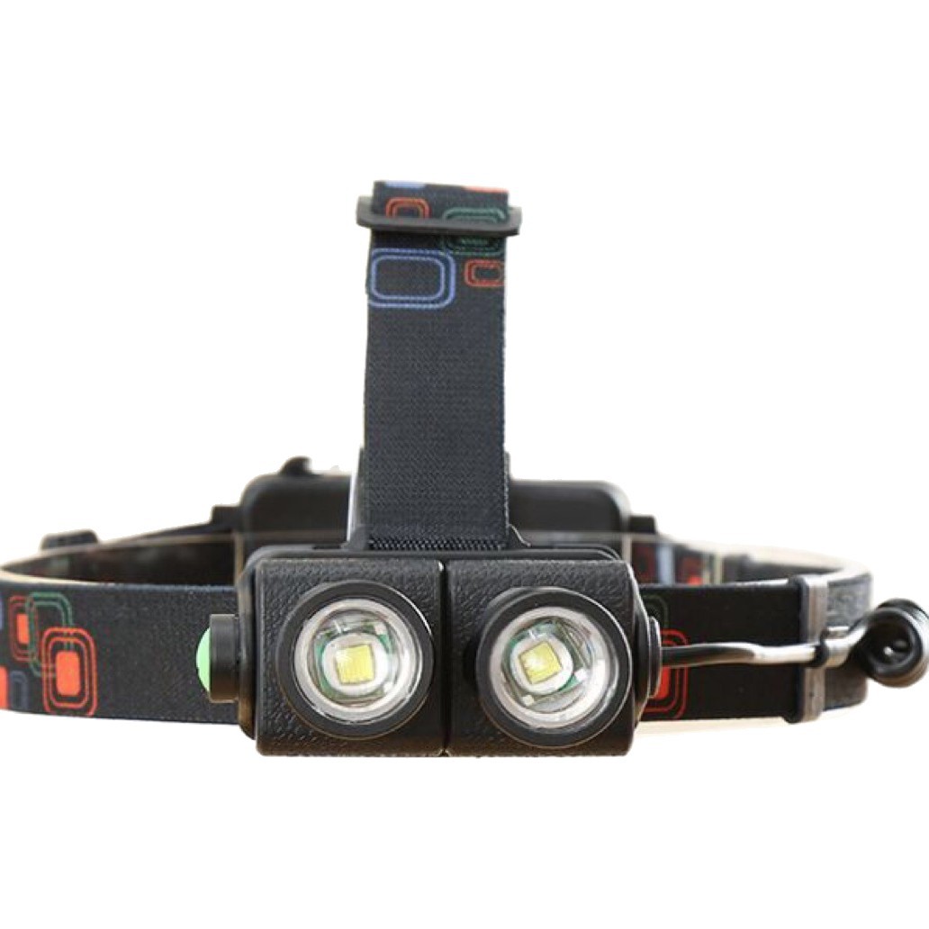Outdoor mountain climbing LED headlamp, strong flashlight, long-range shooting, camping, fishing, waterproof and shockproof, high-power rechargeable headlamp Item Picture