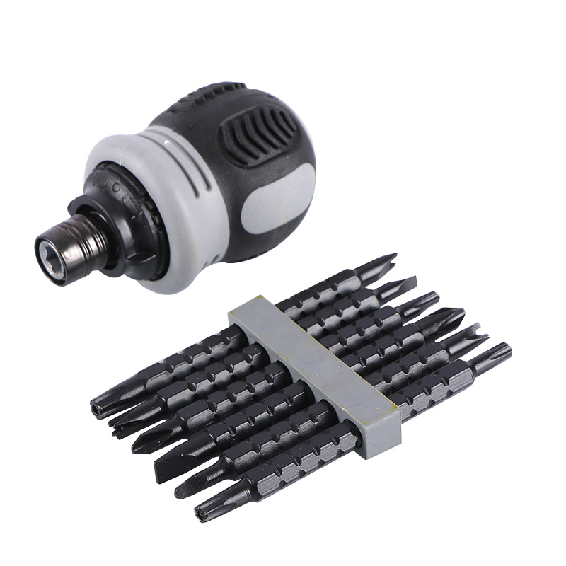 Ratchet dual-purpose screwdriver set, multi-functional telescopic special-shaped screwdriver combination, household screwdriver, quick screwdriver Item Picture