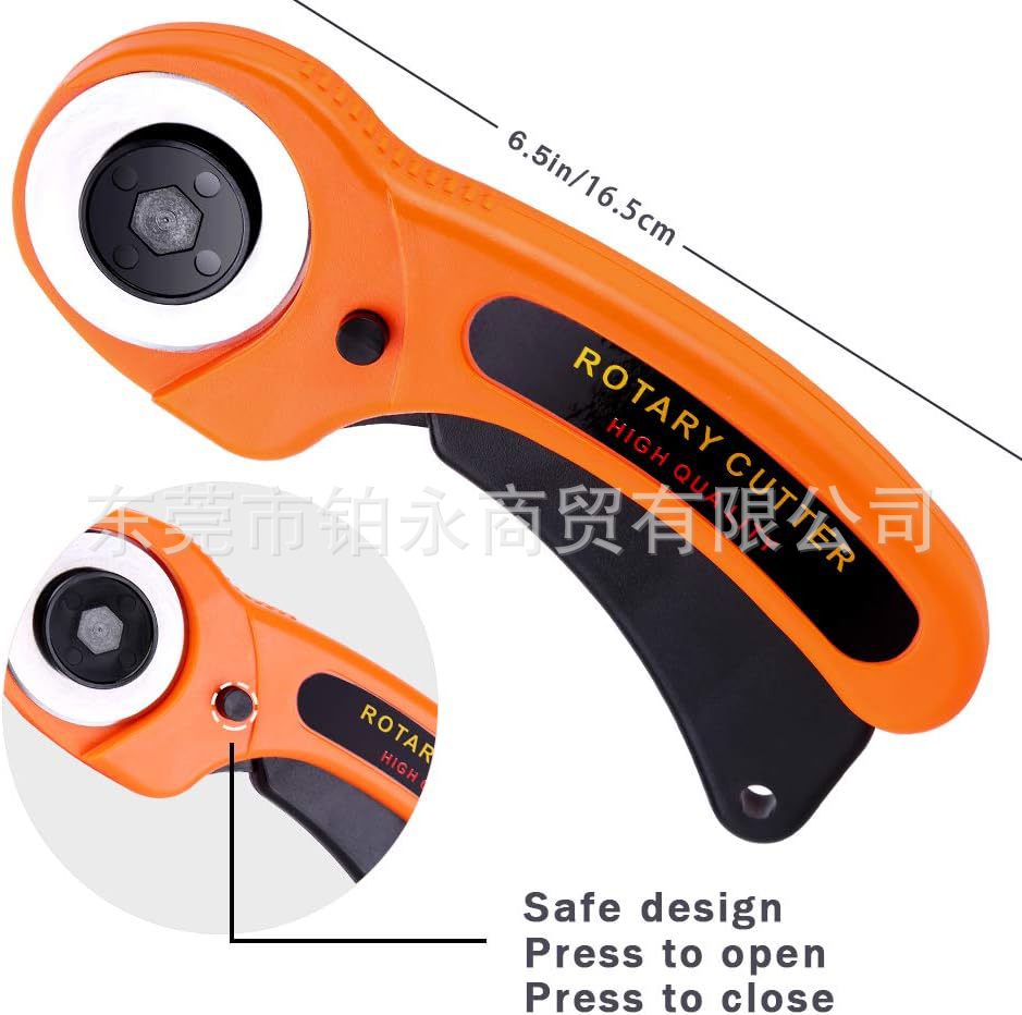 45mm fabric cutting circular roller knife, roller knife, leather cutting knife with blade handle, roller cutting knife, fabric cutting knife Application Scenario