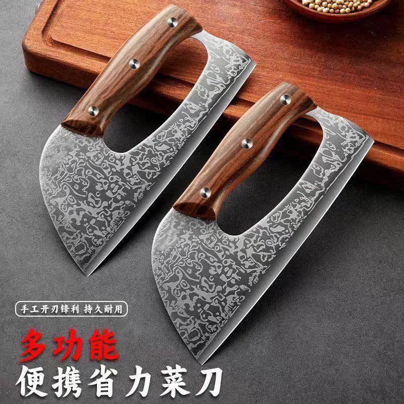 Ladies' effortless household handcrafted stainless steel kitchen knife, chef's sharp meat knife, slicing knife, kitchen knife, no need for grinding Application Scenario
