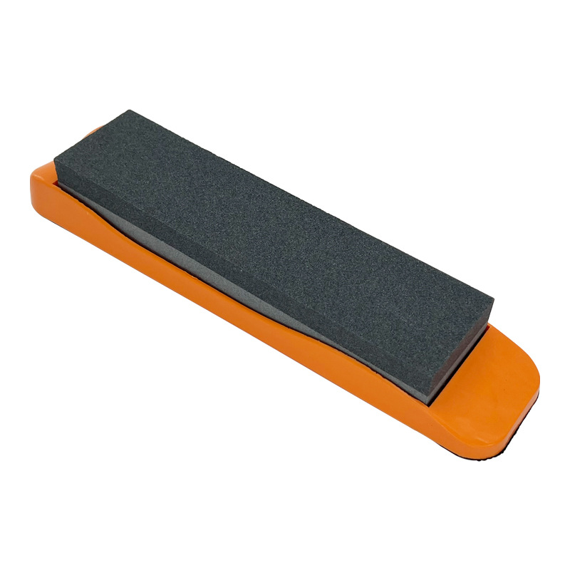 8-inch double-sided whetstone for home kitchen, 200MM mini base, brown corundum non-burning oilstone, running stone Item Picture