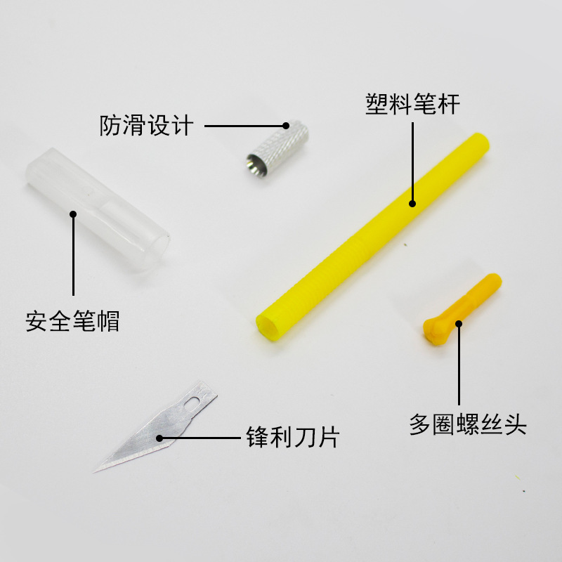 Color engraving knife, rubber stamp engraving knife, engraving pen knife, sticker engraving knife, DIY planner, 1 blade Application Scenario