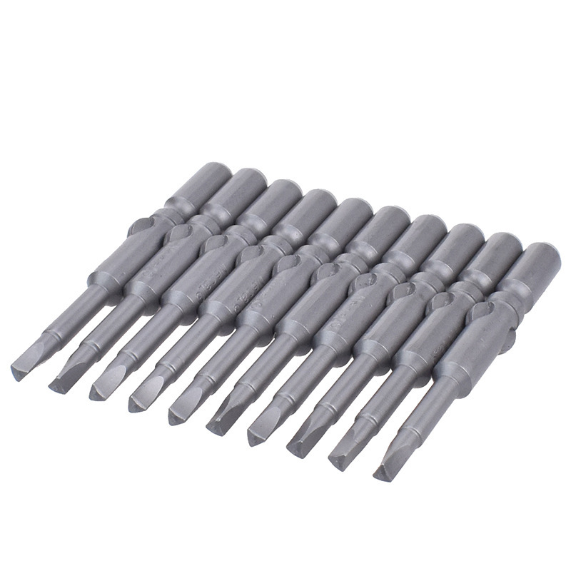 Nigao S2 steel 5mm 801 triangular electric screwdriver bit, electric Mitsubishi strong magnetic triangular screwdriver bit Item Picture