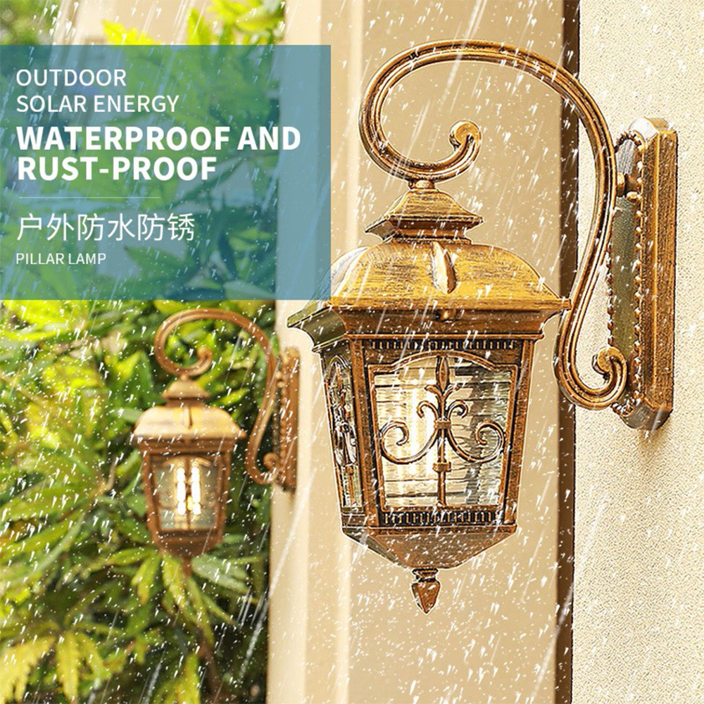 European-style outdoor wall lamps for villa communities, waterproof and rust-proof, thickened exterior wall lamps, balcony, corridor and main entrance, new style wall lamps Specification drawing