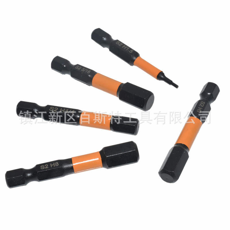 20PC metric and imperial hexagonal screwdriver bit, 50mm hexagonal screwdriver bit, screwdriver bit, S2 material yellow leather bit Application Scenario