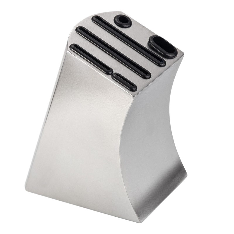 Wholesale of household metal stainless steel knife racks and holders, kitchen stainless steel kitchen knives, and multi-functional storage racks Item Picture