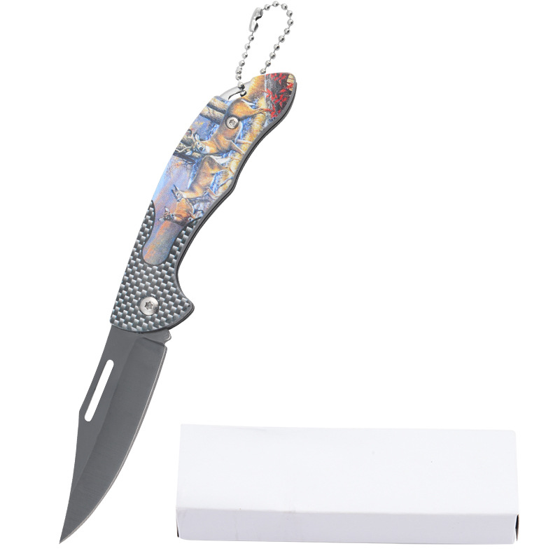 Factory direct sales of stainless steel folding fruit knives, 3D folding knives, small knives, mini pocket knives, and portable outdoor camping knives undefined