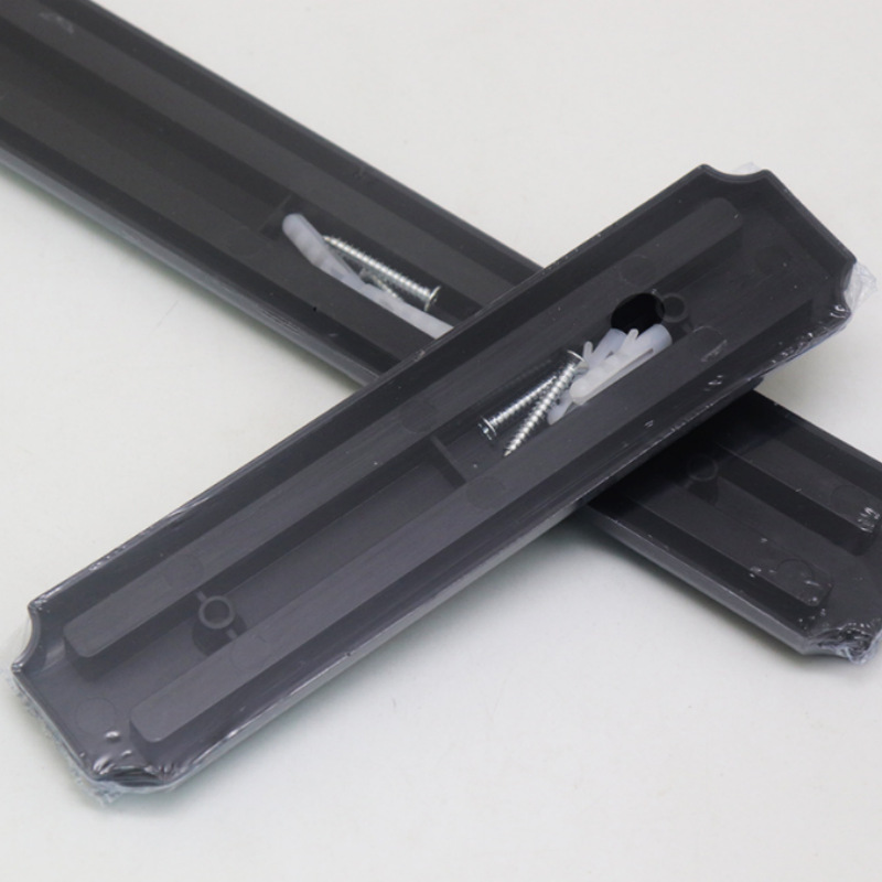 Available in stock: Plastic galvanized magnetic strip knife rack, galvanized plastic with magnetic strip knife rack, kitchen storage rack details Picture