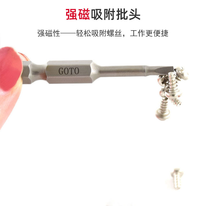 Source factory SH1/4 triangular screwdriver, strong magnetic S2 steel, high hardness triangular air screwdriver bit, industrial grade screwdriver Specification drawing