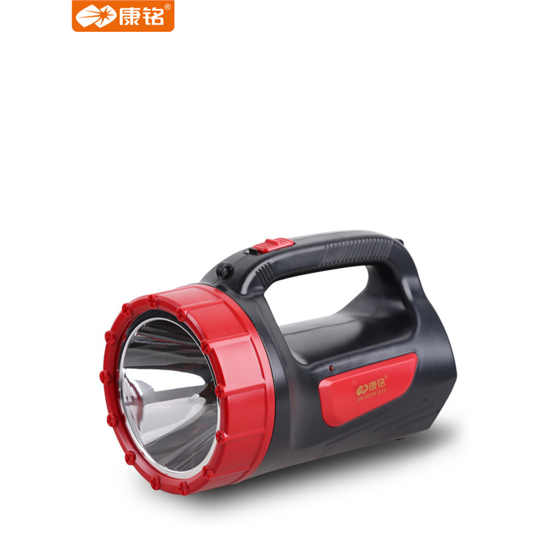 Kangming LED flashlight, portable light, searchlight, home, outdoor patrol, long-range strong light, charging, super bright, multi-functional Item Picture