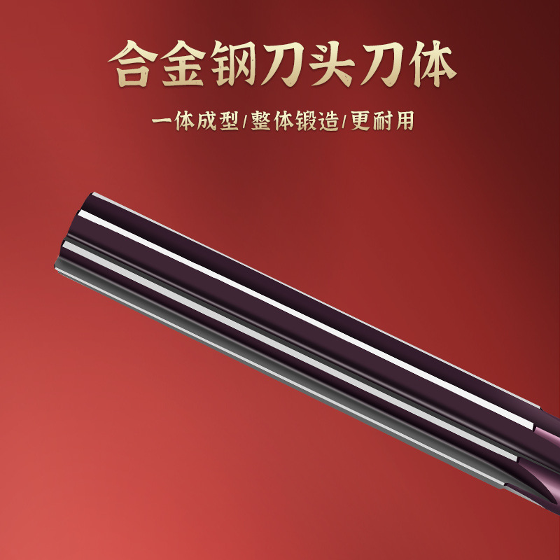 Tian Gong H7 straight handle hand reamer high-precision hardened alloy hand tool, hand twist handle reamer 3mm-20mm Specification drawing