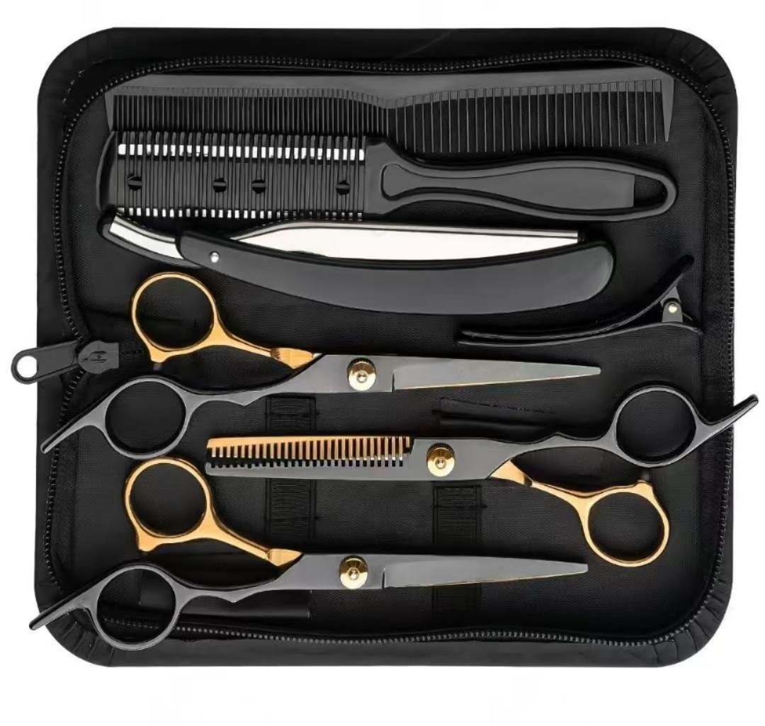 Cross-border exclusive hair scissors set, hair cutting knife, hair scissors, home and student bangs hair cutting tools undefined