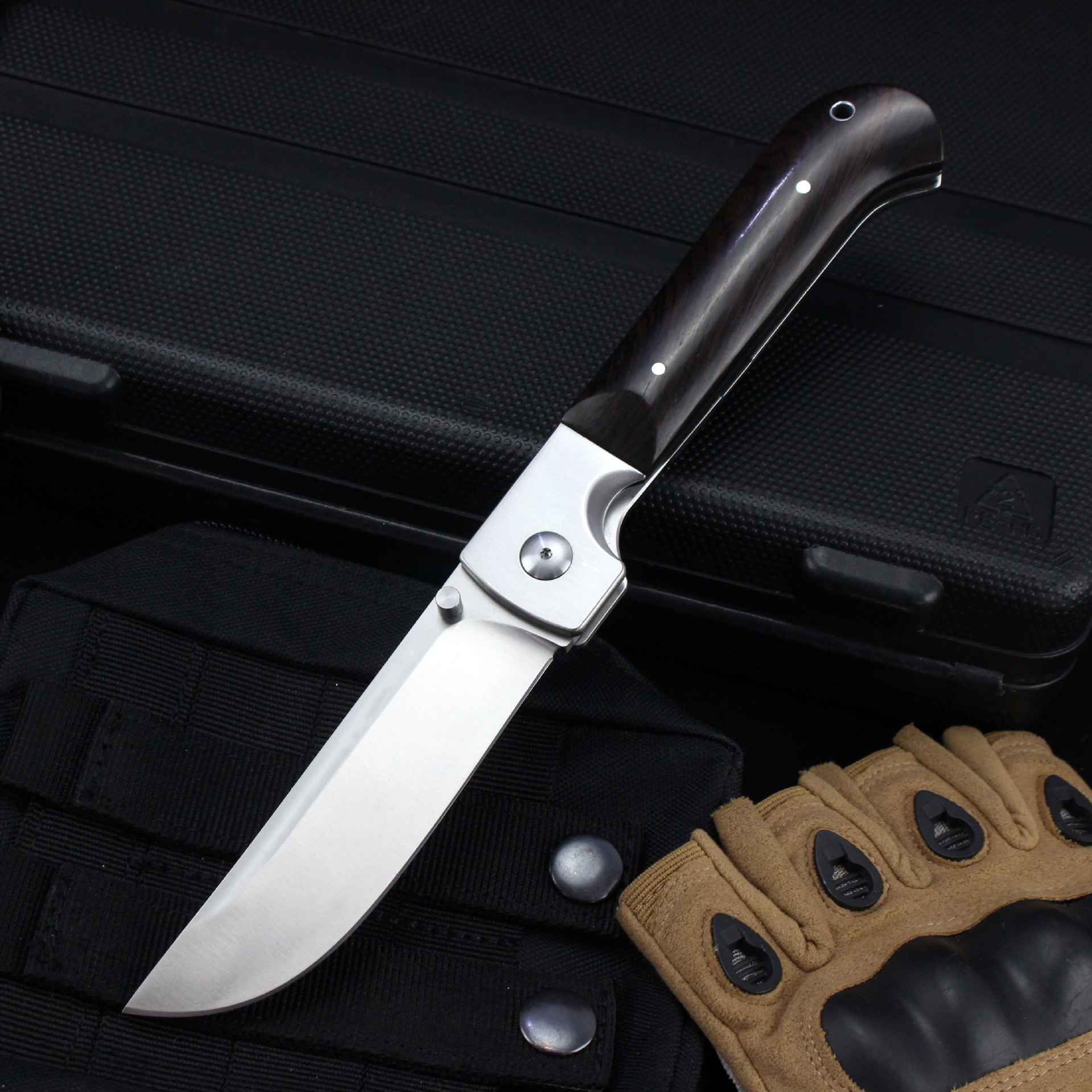 Russian Volsma ebony handle folding knife Portable D2 Outdoor tactical AliExpress folding knife undefined