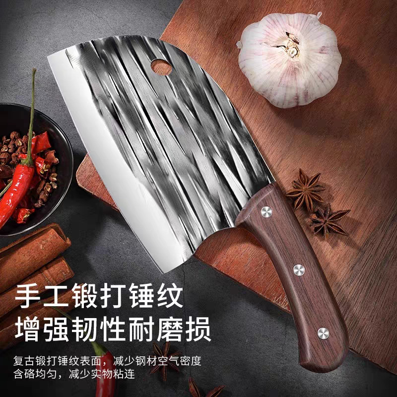 Forged kitchen knives, household kitchen knives, popular kitchen knives, sharp meat slicing knives, kitchen knives, hotel chef slicing knives full figure