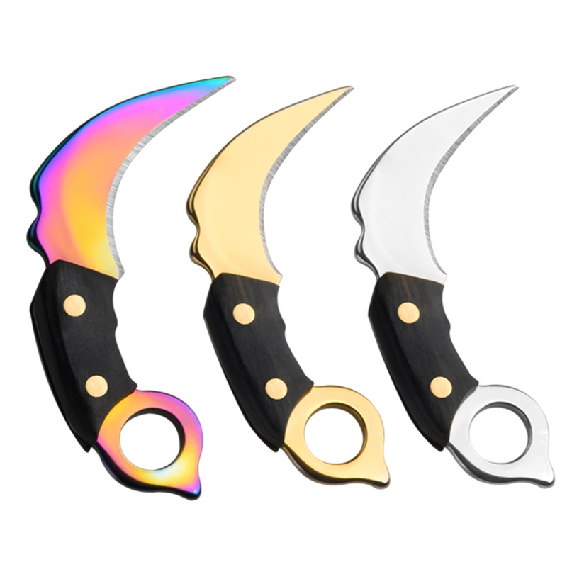 The factory supplies keychains, small kitchen knives, mini knives, express box opening knives, portable keys, pendants, accessories and claw knives Item Picture