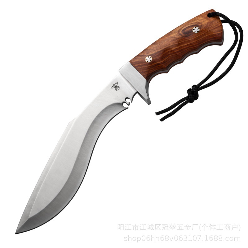 The manufacturer is selling the Xunlong outdoor camping keel integrated heavy-duty sharp knife, a straight knife for household bone-cutting and outdoor survival Item Picture