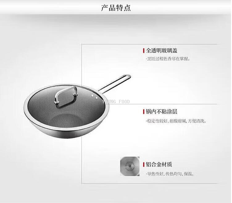 批发包邮！双立人Moment不锈钢蜂巢中式炒锅30cm ZW-C150手办百货详情16