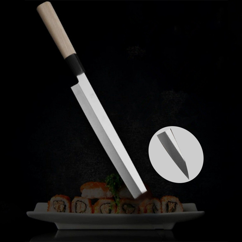 Factory wholesale fish head knives, Japanese cooking knives, stainless steel sashimi knives, raw fish knives, fish-killing bone-removing knives, chef knives Application Scenario