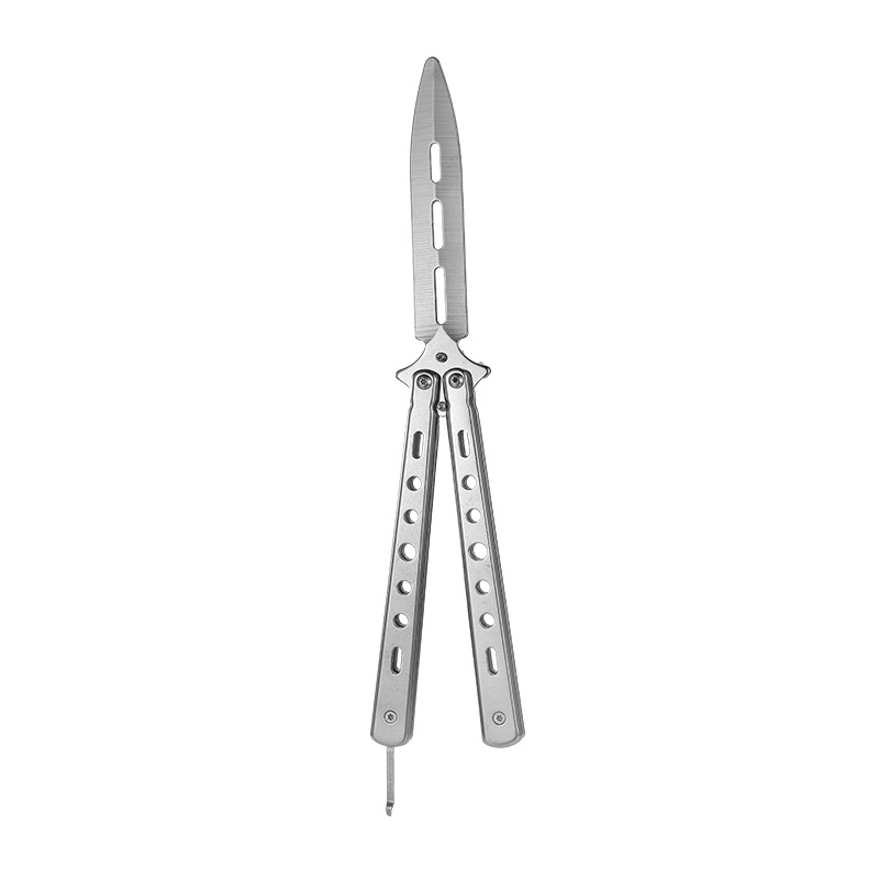 【 Large Quantity at Low Price 】 Butterfly knife, butterfly comb practice knife, folding swing knife, hand training device, all-steel ornamental knife undefined
