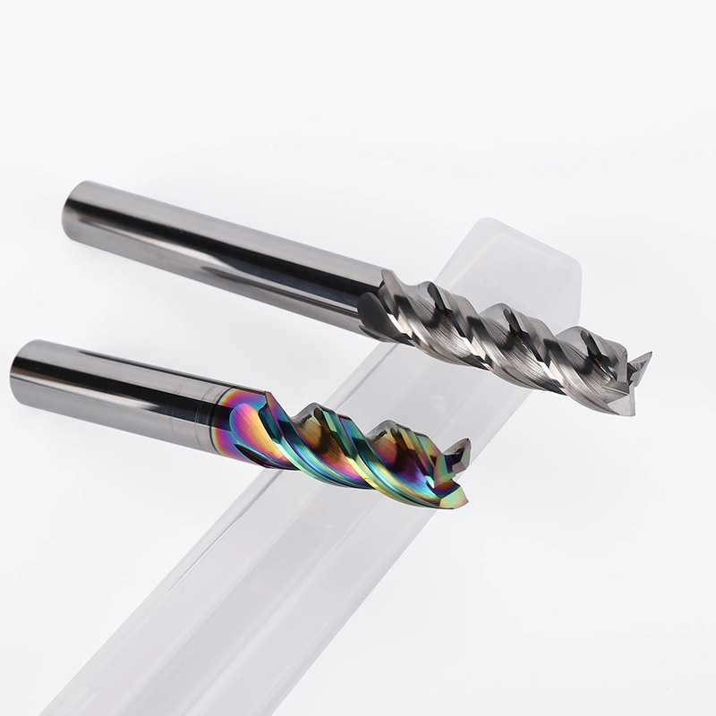 Factory direct sales of 58-degree aluminum 3-edge short-edge U-shaped slot milling cutters, DLC-coated extended high-efficiency seven-color aluminum milling cutters Application Scenario
