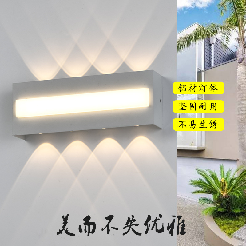 Cross-border waterproof outdoor wall lamps, wall lamps, storefront, balcony and courtyard wall lamps, exterior wall, outdoor single-line wall lamps, wholesale from manufacturers full figure