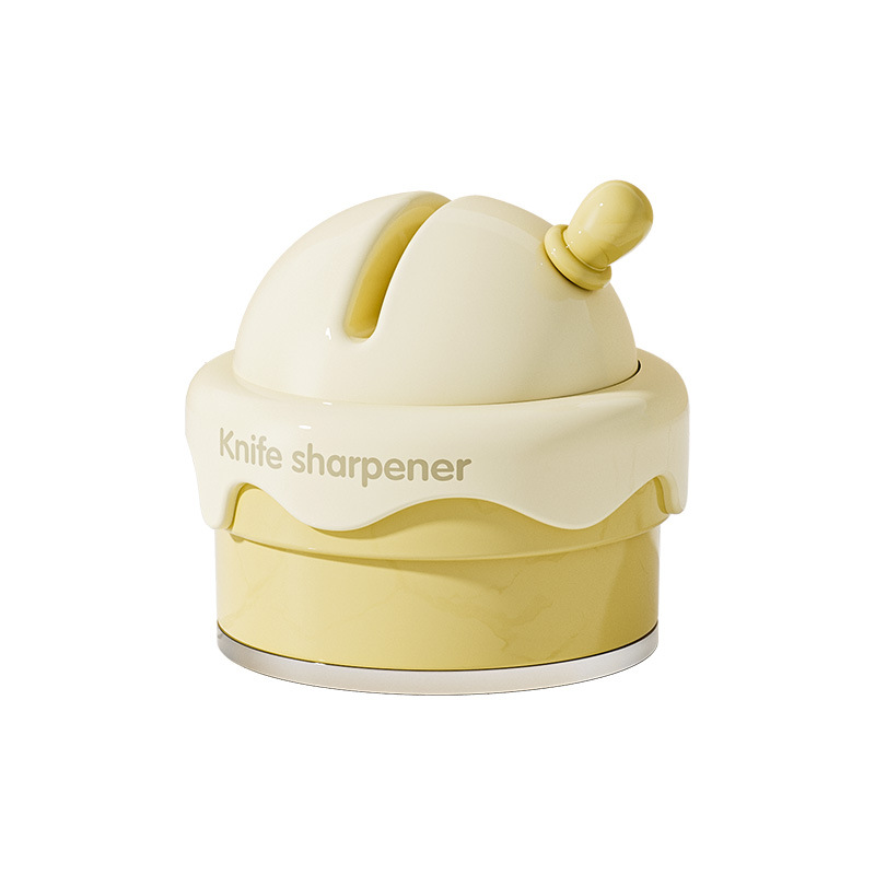 New ice cream suction cup type knife sharpener, household whetstone, kitchen knife sharpening tool, magic tool, fast knife sharpener Item Picture