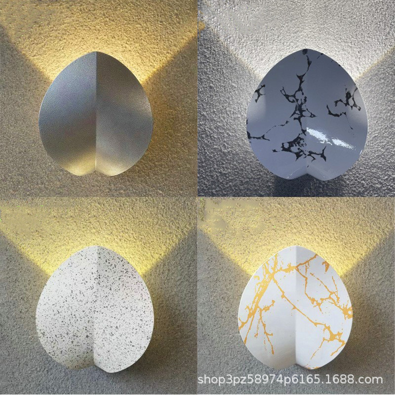 Modern and simple butterfly lamp, scallop airplane shape, outdoor space moon shape, balcony entrance, personalized foyer wall lamp Application Scenario