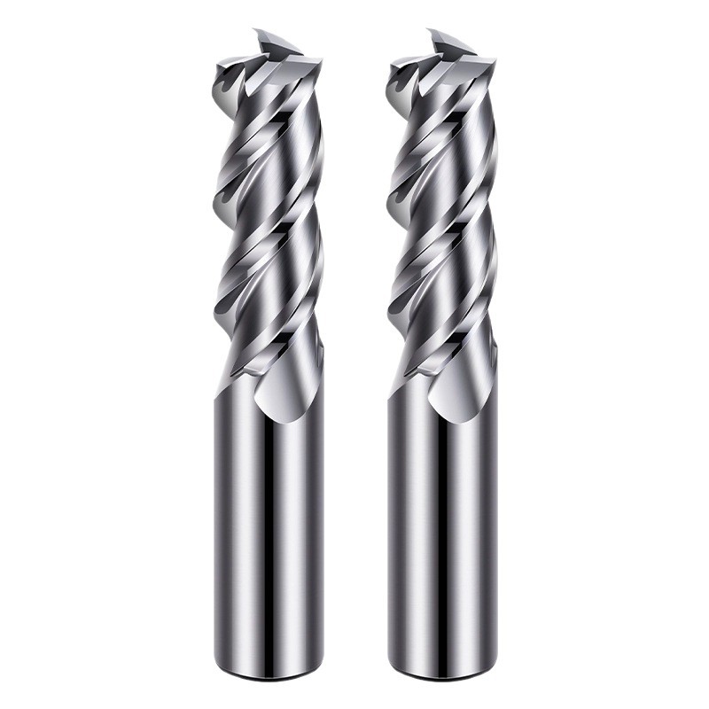 High-gloss mirror aluminum milling cutters, 3-edge tungsten steel milling cutters, special milling cutters for aluminum milling, extended CNC aluminum alloy end mills Item Picture