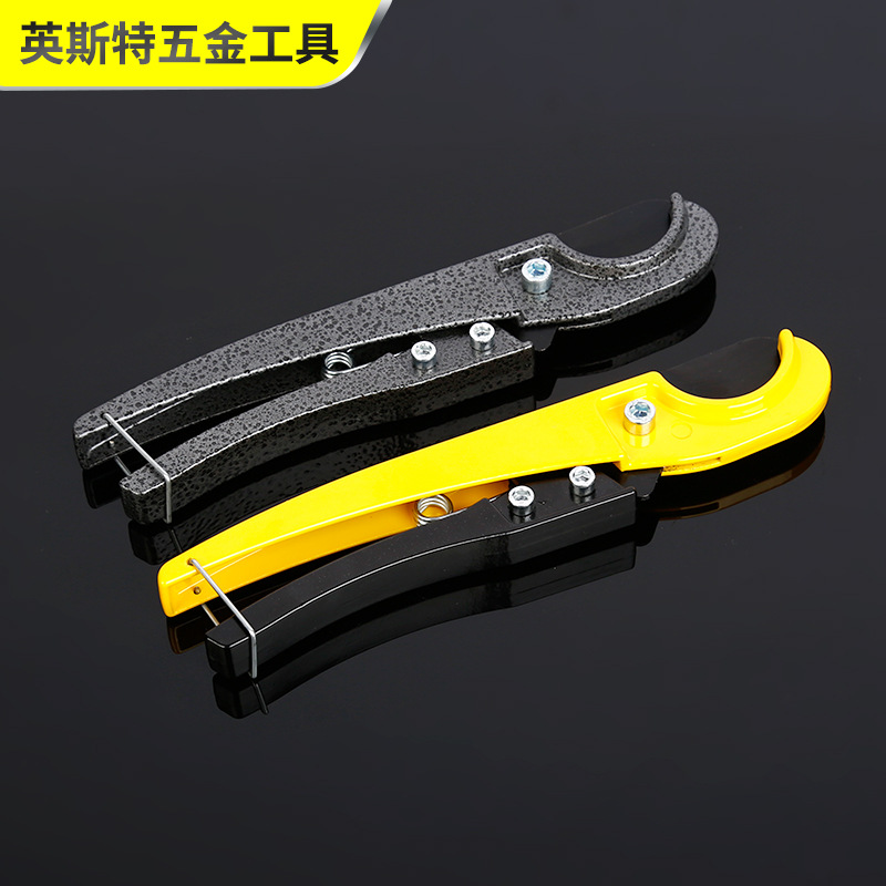 Aluminum alloy PVC two-color cutter, grey quick cut, manual rotary PVC pipe cutter wholesale full figure