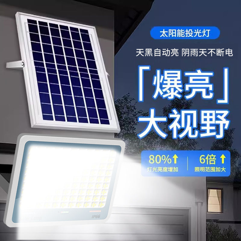 Solar lighting lamps, garden lamps, new rural outdoor waterproof floodlights, automatic lighting at dark, ultra-bright LED street lamps Application Scenario