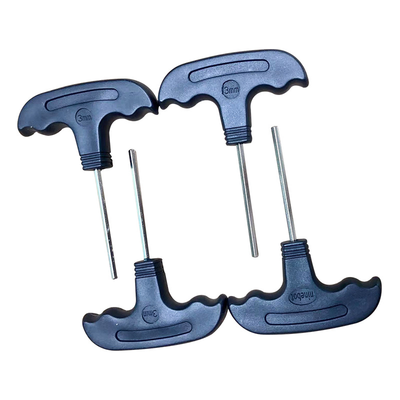 Wholesale of T-shaped plastic handle hexagon wrenches, L-shaped Allen wrenches, screwdrivers, 3MM nickel-plated household hardware Application Scenario