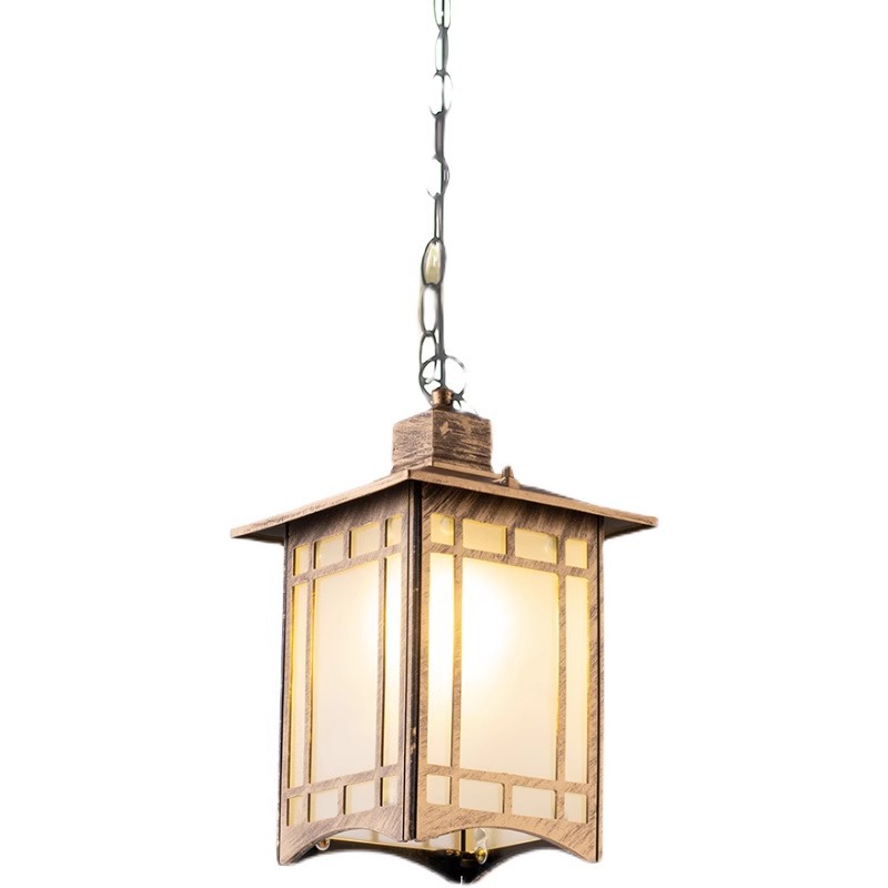 New Chinese-style outdoor courtyard chandeliers, outdoor villa entrance gates, eaves, pavilions, retro lanterns, garden chandeliers Item Picture