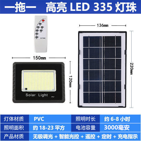 Solar lamps, ultra-bright waterproof household indoor floodlights, outdoor rural solar garden lamps, new rural street lamps undefined