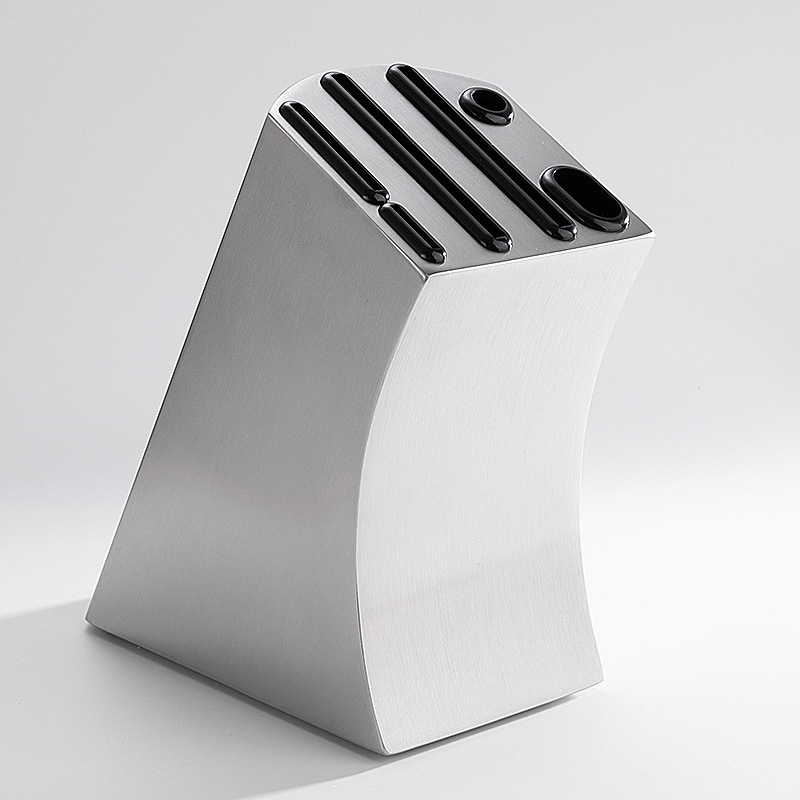 Wholesale of household metal stainless steel knife racks and holders, kitchen stainless steel kitchen knives, and multi-functional storage racks Specification drawing