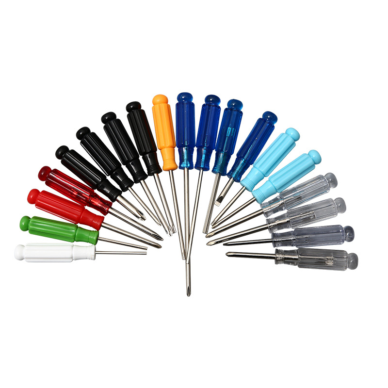 Screwdriver, cross-shaped, flat-head, mini rubber handle, hexagonal screw, screwdriver bit, screwdriver cone, star screwdriver, hardware tools Item Picture