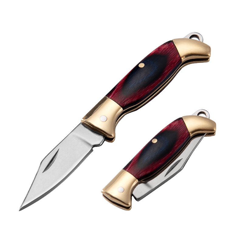 【 Pocket Knife 】 Mini folding knife, legal knife, brass knife, keychain, small knife for opening packages and boxes undefined