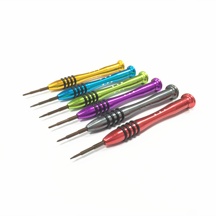 Nine-hole aluminum alloy manual screwdriver is suitable for disassembly tools of Apple, Android and Huawei mobile phones, supplied by the manufacturer full figure