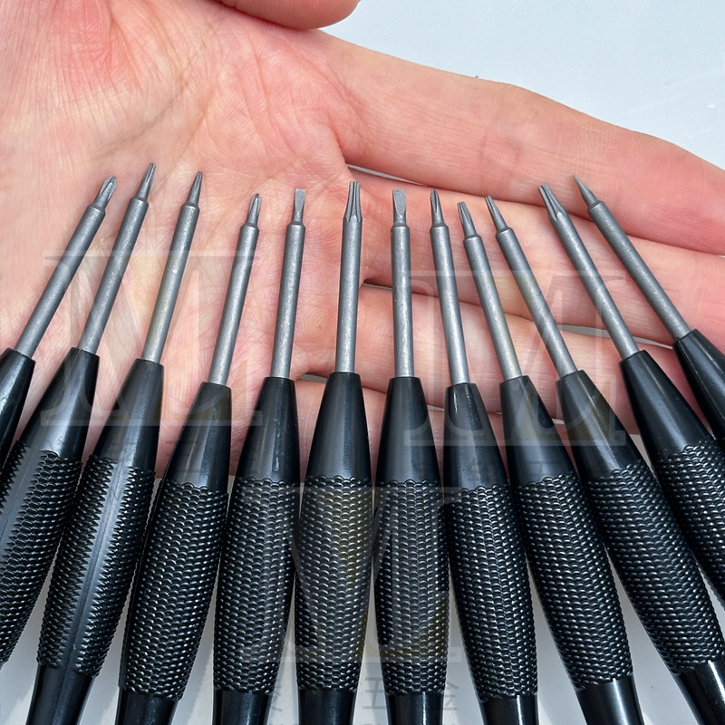 Fish-scale pattern handle S2 strong magnetic screwdriver, mobile phone disassembly tool, home repair, disassembly, telecommunications precision screwdriver Specification drawing