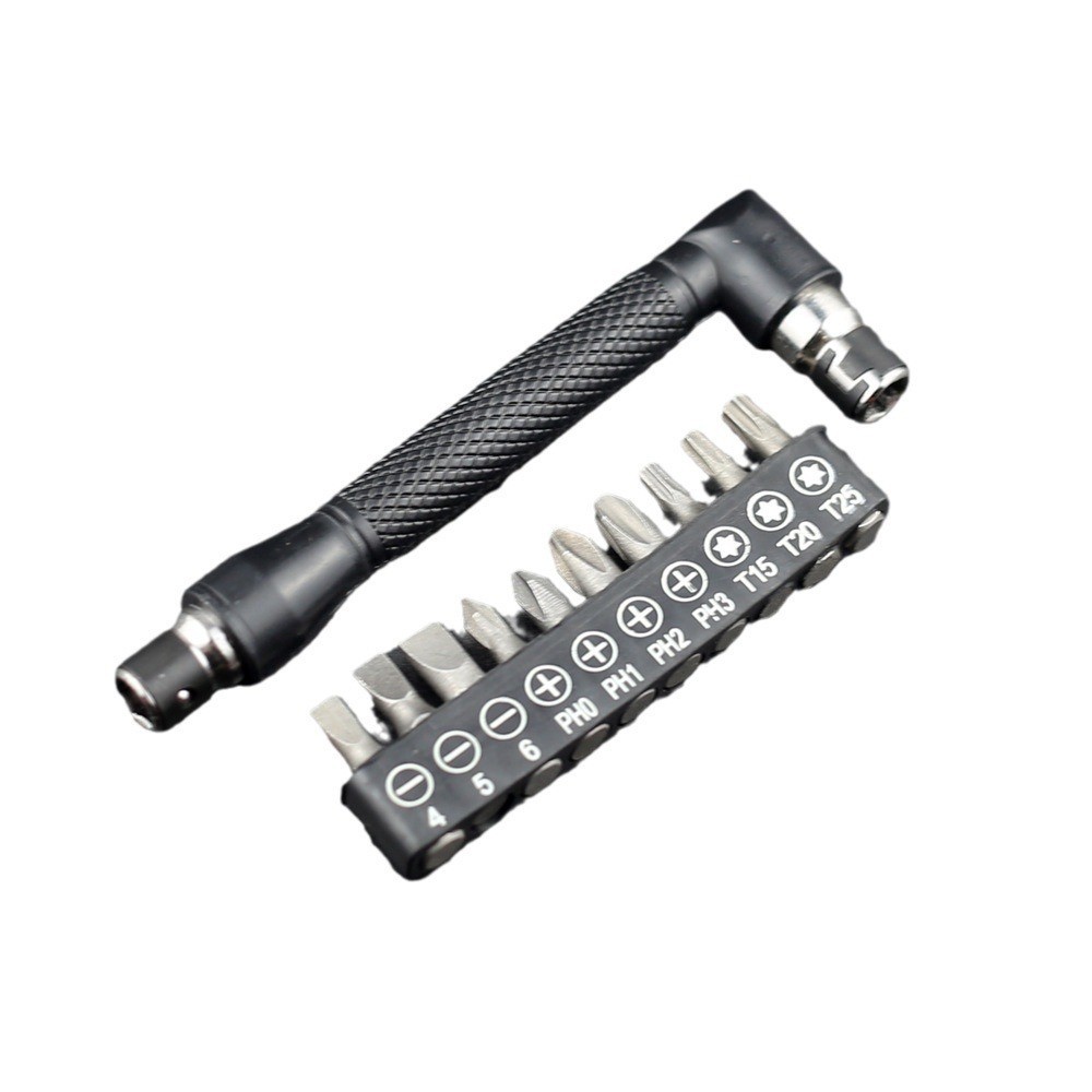 Your double-head socket wrench, 7-shaped L-shaped wrench, 6.35 air wrench, screwdriver, screwdriver, extension rod, 1/4 right-angle handle Item Picture