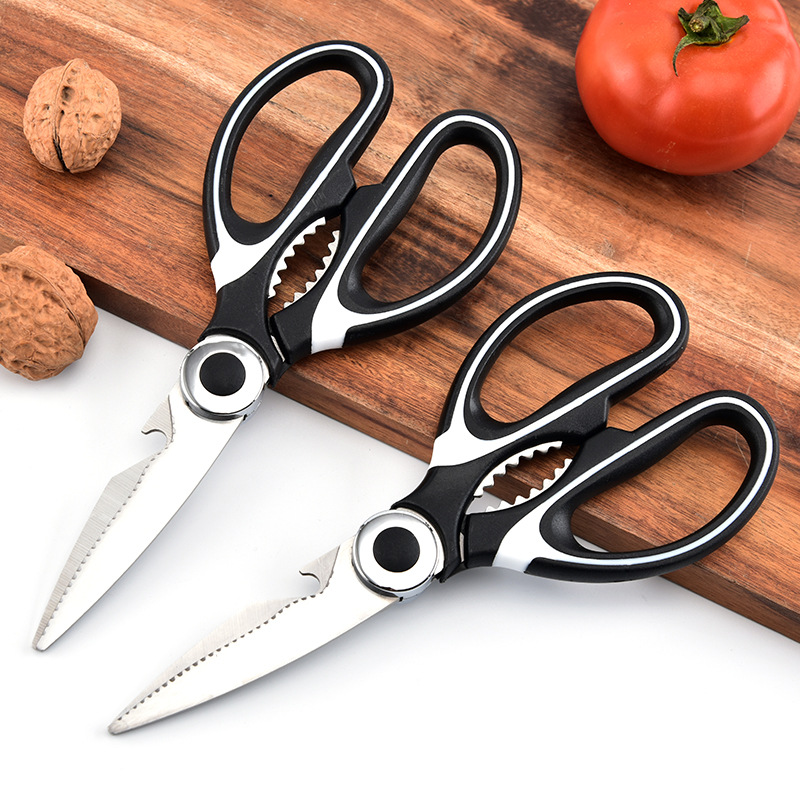 Kitchen scissors, multi-functional stainless steel scissors, household panda scissors, powerful chicken bone scissors in stock full figure