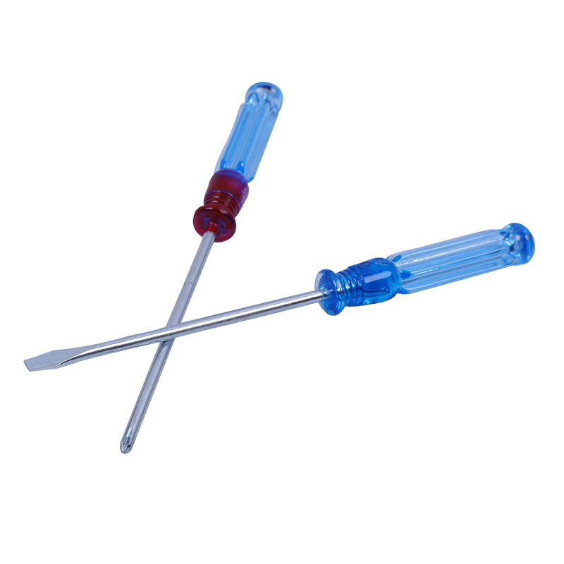 Transparent handle screwdriver, crystal handle, flat-head cross mini screwdriver, screwdriver taper, magnetic cross screwdriver Item Picture