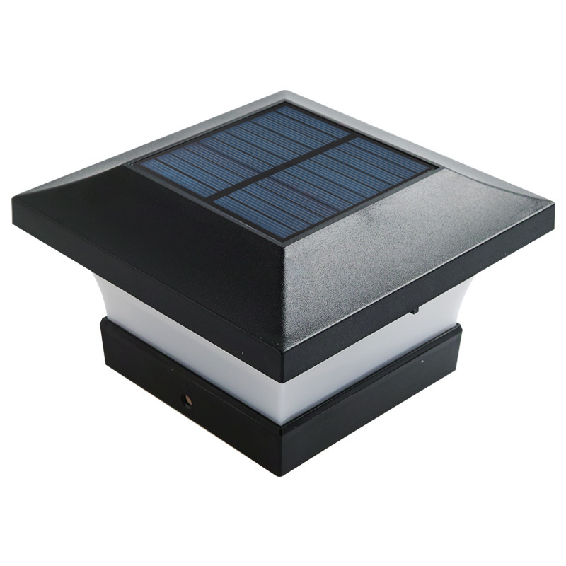 Cross-border dual-color temperature solar column head lamps, villa garden courtyard lamps, fence Chinese-style column wall landscape lamps Item Picture