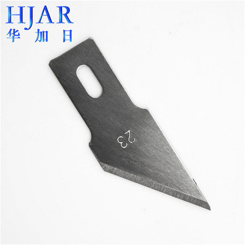 Supply of No. 21 engraving blades, model blades, No. 18 wood carving knives, engraving knives, seal engraving blades, letter-engraving knives, and utility knives undefined