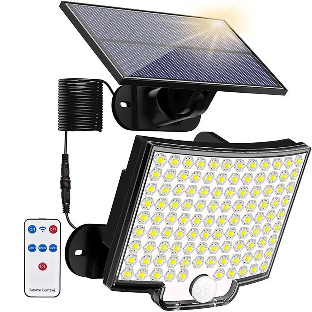 Solar garden lights, 106led solar wall lights, solar lawn lights, split solar sensor lights Item Picture