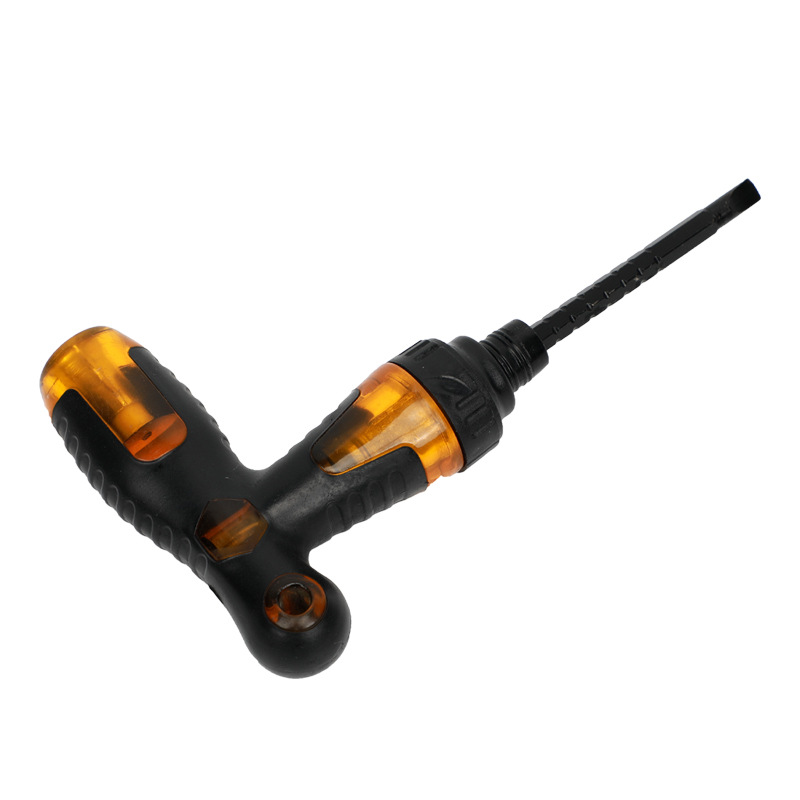 T-type rotary screwdriver, ratchet screwdriver, cross-shaped flat-head screwdriver, five-yuan store, hardware and general merchandise, household disassembly screwdriver Item Picture